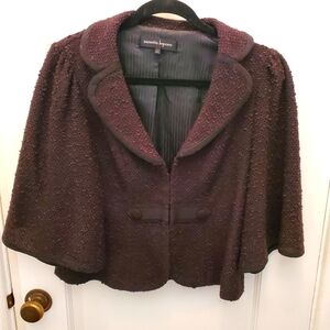 Nanette Lepore Textured Black/Brown Jacket